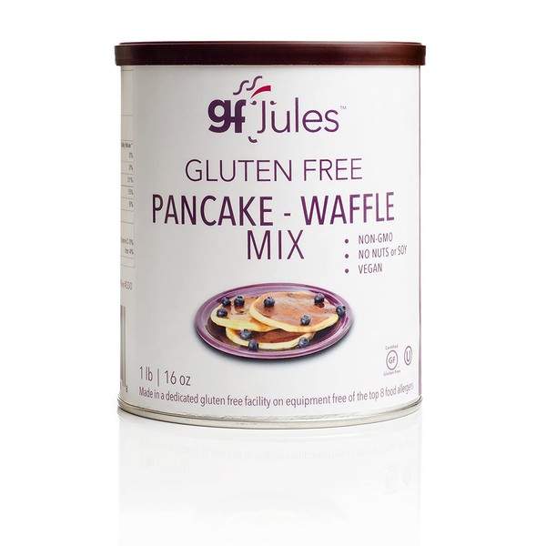 gfJules Gluten Free Pancake & Waffle Mix - Voted #1 by GF Consumers, 1 lb Can, Pack of 1