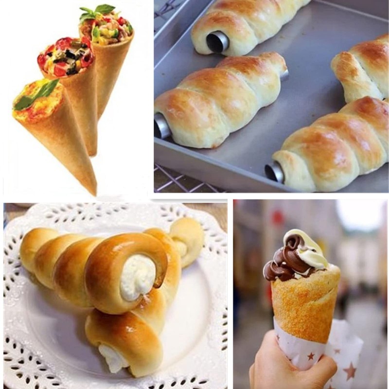 Joyeee 10 Pack Cream Horn Molds - Small & Large,