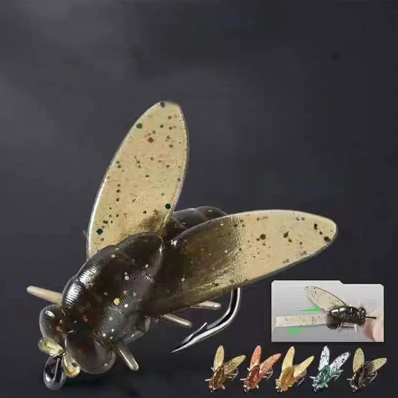 AIXXCUVQ 20pcs/Set Wild Fishing Bait Realistic Appearance for All Fish