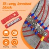 Tanstic 12 Terminal Power Distribution Block with Ring Terminals, 12