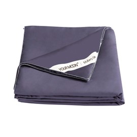 YOUR MOON Luxurious Summer/Spring Lightweight Mulberry Silk Comforter Twin Size,100% Natural Long Strand Silk Fill Duvet Blankets, Luxury Silk Bedding Summer, Noiseless Cotton Shell (Dark Gray)