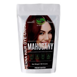 The Henna Guys Tintura Henna Para Cabello-barba, 100 % Natural Caoba