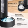 ZOMISIA Gravity Cat Feeder and Water Dispenser with 304 Stainless