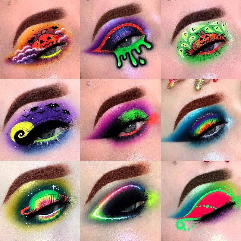 FindinBeauty - Juego de 6 sombras de ojos con pigmentos