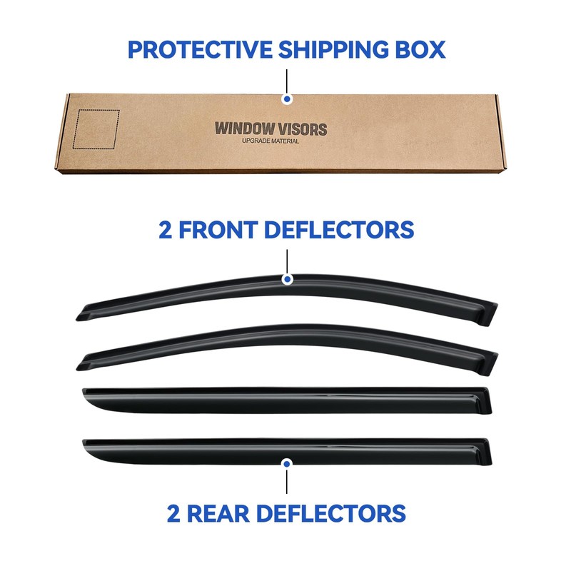 Window Visors Rain Guards for 2005 2006 2007 2008 2009