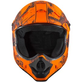 Raider Ambush Mossy Oak Unisex-Adult MX Off-Road Helmet (Blaze Orange Break-Up Infinity Camo, Medium)