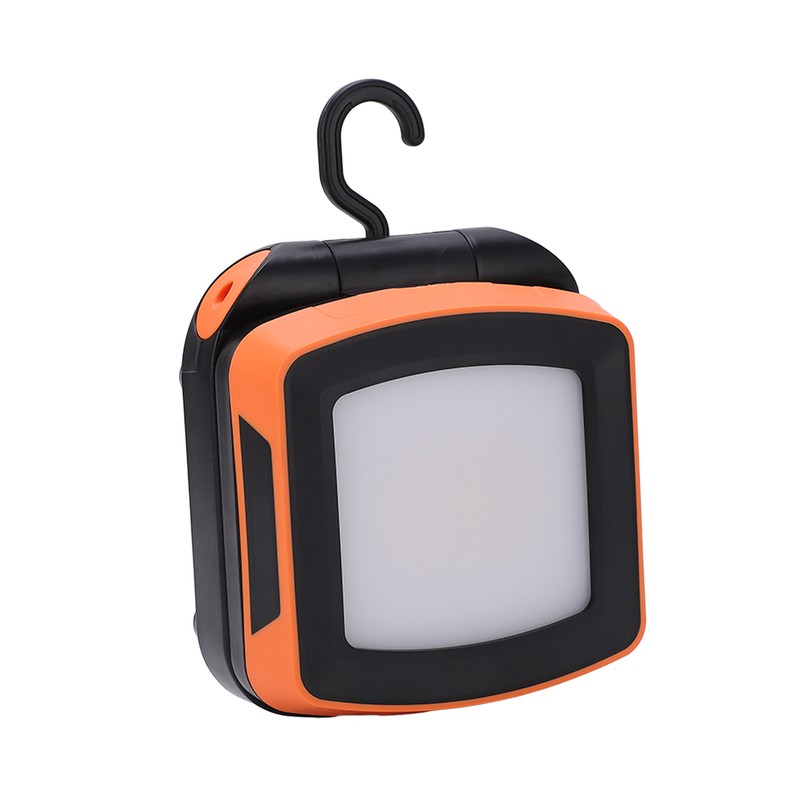 Orange Portable Rechargeable Work Light LED Flood Lights Folding Stand