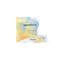superbloom Apoyo Hepático De Recuperación | Detox Hepático Con Dhm, Cúrcuma, Cardo De Leche | 10 Sobres, 20 Cápsulas | Enjoy The Night, Own The Mornin