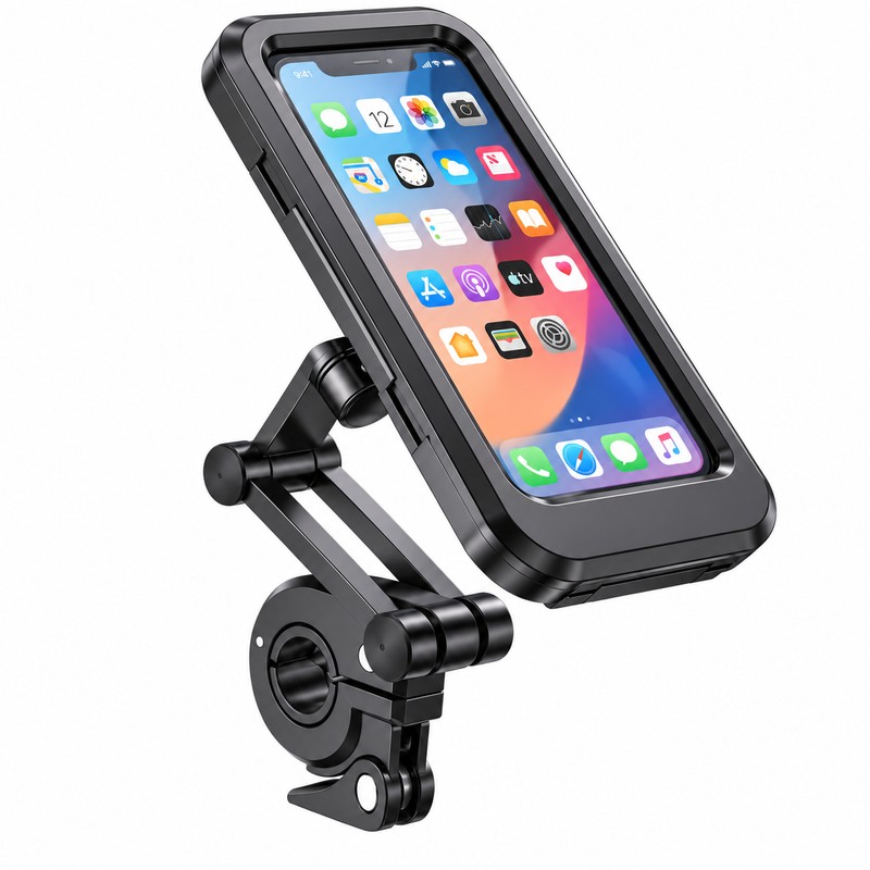 Waterproof Phone Mount for Motorcycle & Bike Navigation – 360°