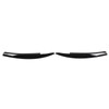 2Pcs/Set Front Headlight Eyebrow Eyelid Strips Cover Trim Glossy Black