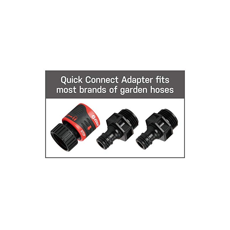 Eden 94805 Metal Thumb Control Heavy Duty Garden Hose Nozzle,