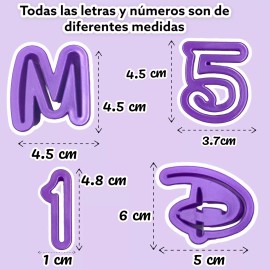 A4f Solutions Cortadores De Abecedario Para Fondant, Tipografía Fantasía