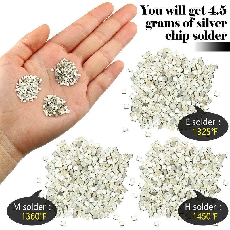 About 500 Pcs 4.5 Grams Silver Solder Jewelry Precut Chips