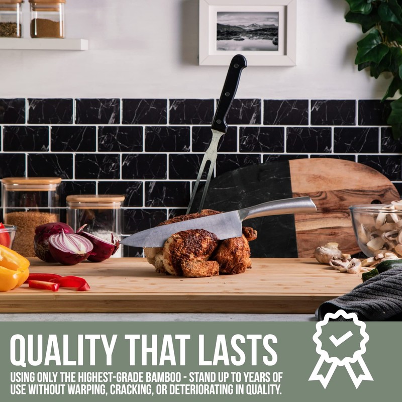 Massive Extra Large Cutting Board for Kitchen 30 X 20