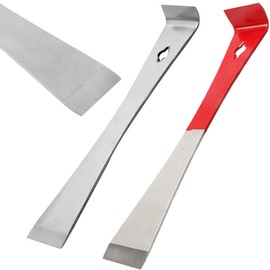 NVWA KIRO Multi Functional Crow Bar, 2pcs Crowbar Set 10.23 in and 9.25in, Durable and Sturdy Pry Bar, Equipped with Practical Functions Such as Nail Puller and Scraper