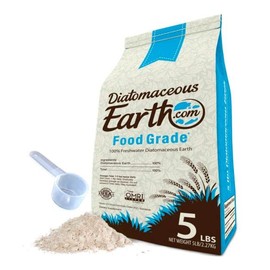 DiatomaceousEarth 5 LBS FOOD GRADE Diatomaceous Earth - 100% Organic All Natural Diamateous Powder - Diametaceous for humans is Safe Around Children