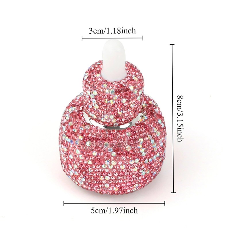 BlingSHD Dropper Bottle,Rhinestone Empty Portable Essential Oil Bottle,Bling Travel Perfume