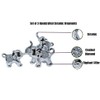 Handcrafted Ceramic Crushed Diamond Elephant Figurines, Set of 3, Mother