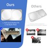 KBOISE Car Windshield Sun Shade, Innovative No-Light-Pass Technology for Maximum