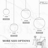 KoKo&Yukina 8 Inch Globe Pendant Lighting for Kitchen Island Mid