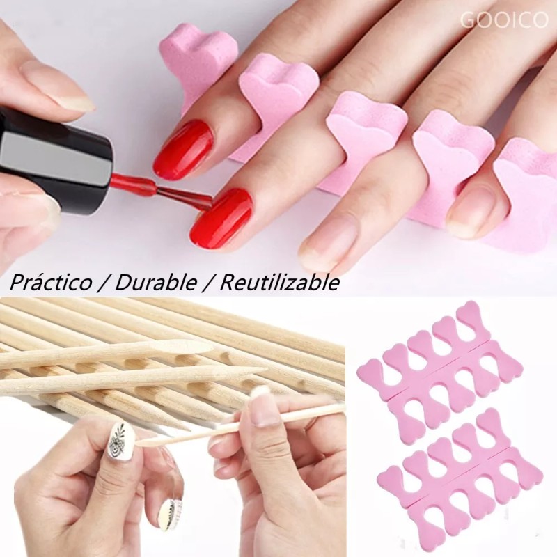 THE9SHOP 140 Accesorios De Uñas Polygel Para Manicura Moldes,tips Set