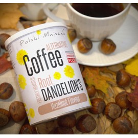Polski Mniszek Alternative Coffee Dandelion Root Hazelnut Flavour Freshly Roasted 150 g caffeine free Taraxacum officinale