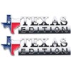 2pc Texas Flag Edition Emblems - Fender Tailgate Door Badge