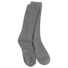 (Large, Grey) - World's Softest Men's/Women's Classic Collection Crew Socks
