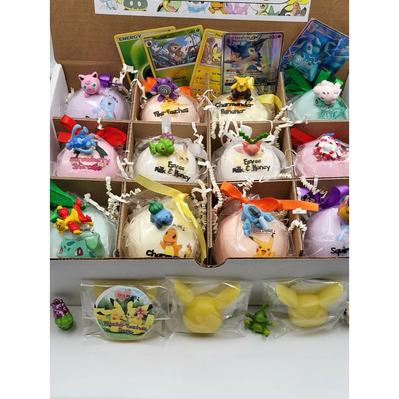 12 POKE-Bomb Bath Bombs For Kids With Surprise Toys Inside