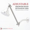 Shower Head Extension Arm by JS Jackson Supplies, Adjustable 10