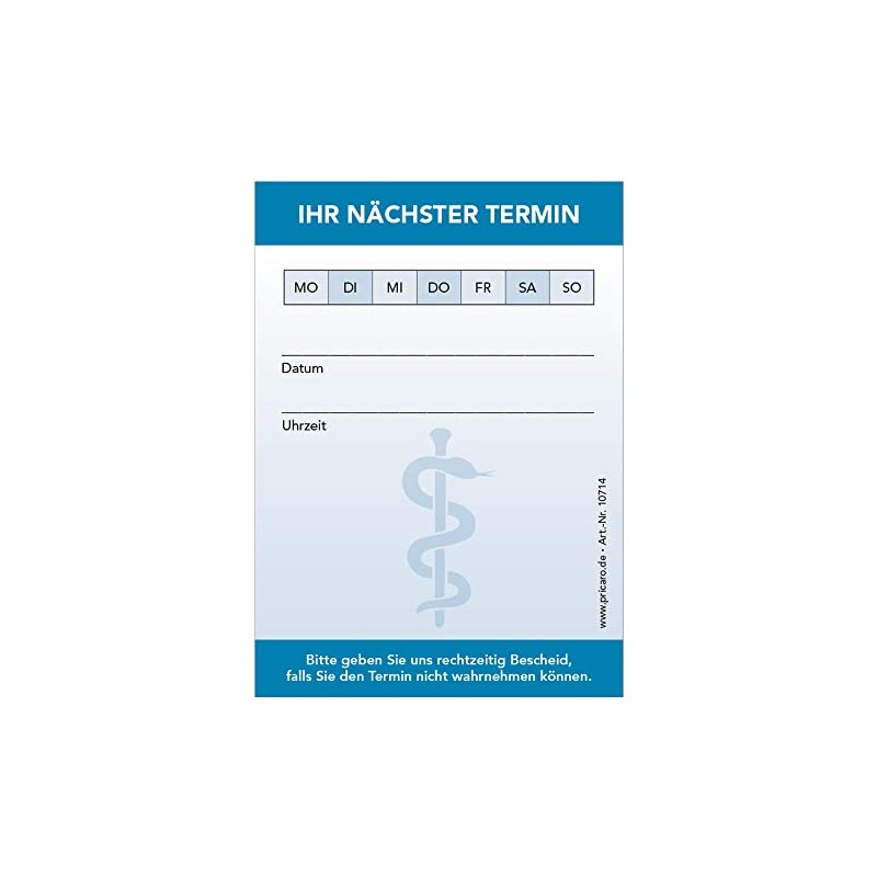 PRICARO Appointment Pad for Doctors and Medical Professionals (Pack of