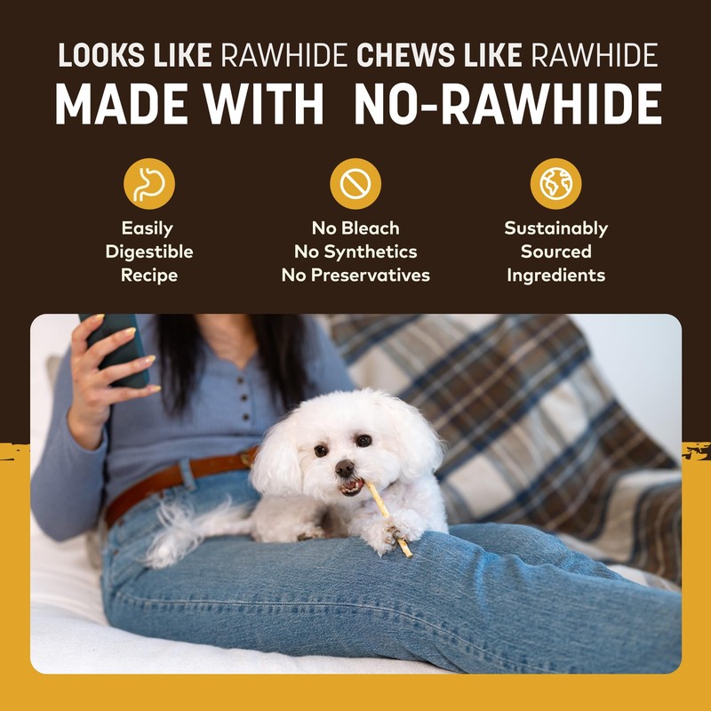 Earth Animal No Hide Stix - Long Lasting Rawhide Free