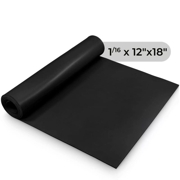 Exactly Rubber Black Silicone Sheet 60A 1/16 x 12 x