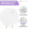Spandex Round Arch Backdrop Cover 150cm White – Stretch-Fit Wrinkle-Resistant