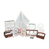 Stephan Baby Satin-Lined Rosewood Keepsake Box with Silver Plated Birth