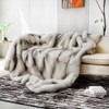 Faux Fur Throw Blanket, Super Soft and Cozy Plush Blanket