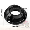 Canitu Exhaust Tip,Motorcycle Billet Aluminum Power Tip with Spark Arrestor