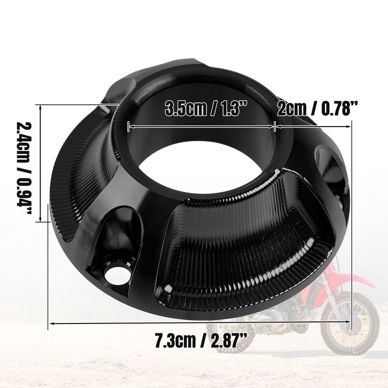 Canitu Exhaust Tip,Motorcycle Billet Aluminum Power Tip with Spark Arrestor