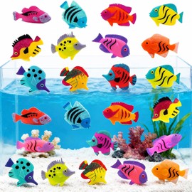 24 Plastic Fish Figures with Realistic Design – Ocean Animal Toy Set