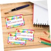 Gadpiparty 50pcs Multipurpose Reward Punch Cards for Classroom Behavior Management