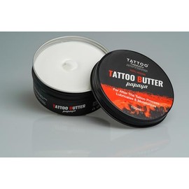 Tattoo Therapy ® - Papaya Tattoo Butter 150ml - 100% natürliche, hypoallergene Butter Tattoo-Creme - Vegane Butter Tattoo Pflege Butter