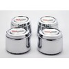 Set of 4 C4 Aluminum Wheel Hub Center Caps Pace