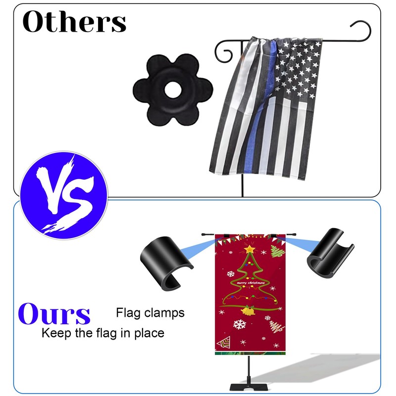 5 Pcs Garden Flag Clips Anti Wind, Clips for Garden