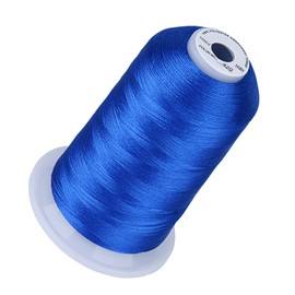Simthread Embroidery Thread 5500 Yards Electic Blue 420, 40wt 100% Polyester for Brother, Babylock, Janome, Singer, Pfaff, Husqvarna, Bernina Machine