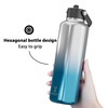 Men Water Bottle with Straw for Sports: 710ml Insulated Water