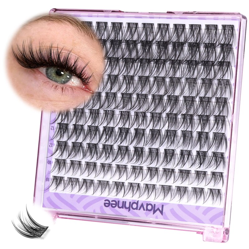 Mavphnee Wispy Lash Clusters Natural Eyelash Clusters 110 Pcs Cluster