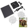 Solar Panel Fan 10W Exhaust Fan Dual Layer Metal Shell