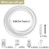 Trimold Premium Ceiling Curtain Track System, Flexible and Durable Design