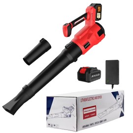 Cordless Leaf Blowers Blower 1 Battery Powered and Charger 150MPH High Speed ​​Leaf Blower 21V Electric Leaf Blower Lightweight Handheld Small Leaf Blower for Patio Yard House Warehouse Lawn Blowe
