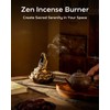 Zen Incense Burner for Cone & Coil – Ceramic Faceless